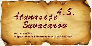 Atanasije Suvačarov vizit kartica